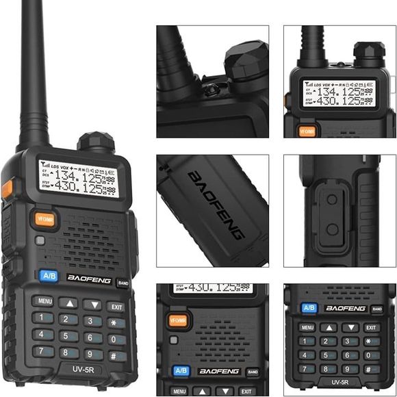 BAOFENG UV-5R Dual Band Two Way Radio (Black), 144-148MHz & 420-450MHz - Picture 4 of 4
